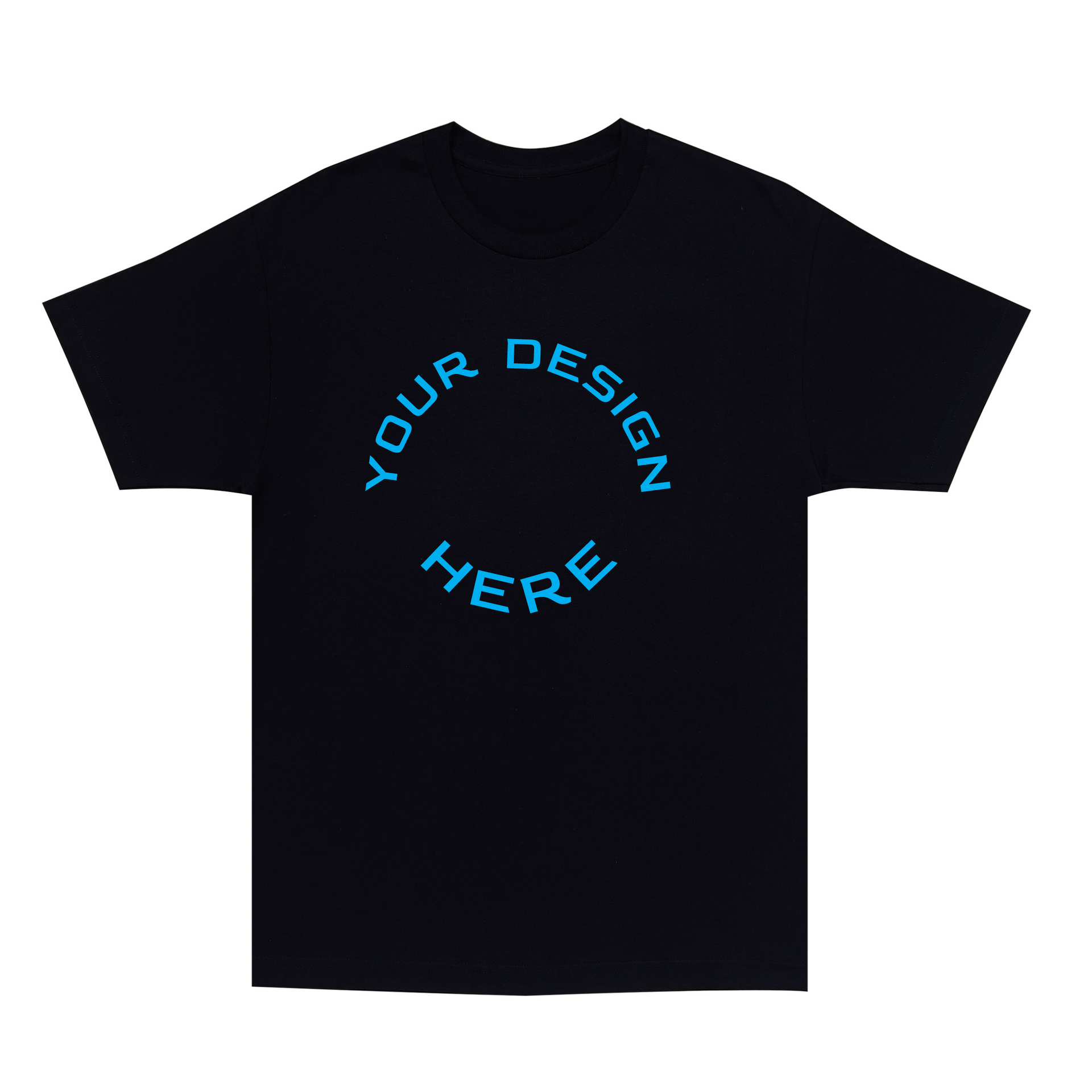 Custom Printed Black T Shirt WRAPORAMA